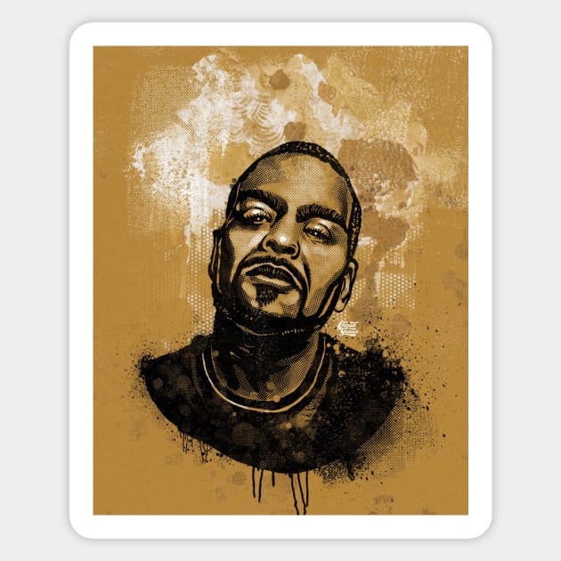 Portrait rapper 1 Sticker by ConradGarner